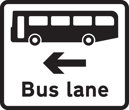 Bus lane on road at junction ahead - Image 1