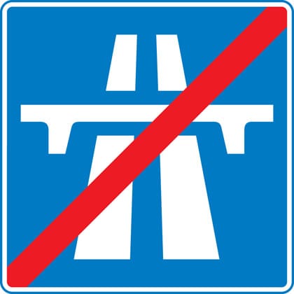 End of motorway - Image 1