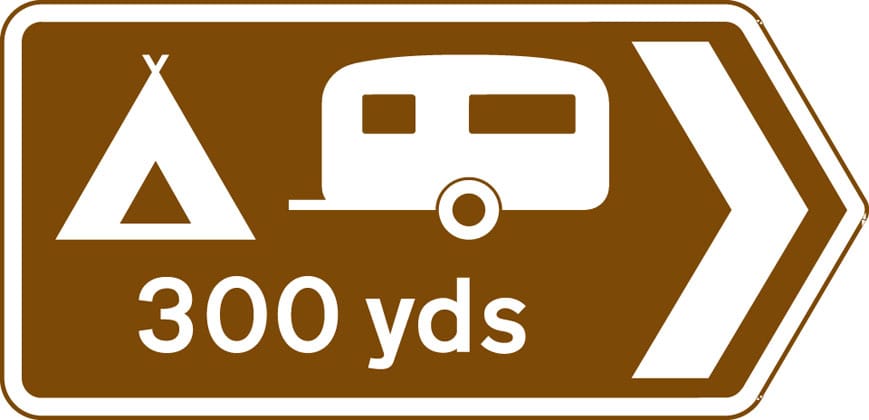 Direction to camping and caravan site - Image 1