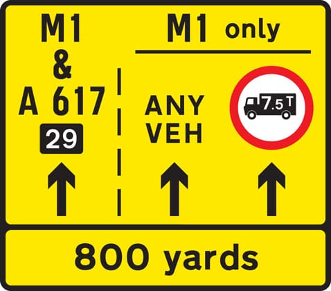 Lane restrictions at road works ahead - Image 1