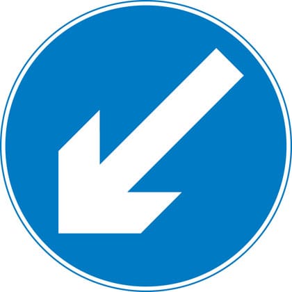 Keep left (right if symbol reversed) - Image 1