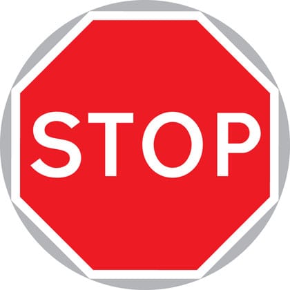 Manually operated temporary STOP and GO signs - Image 1