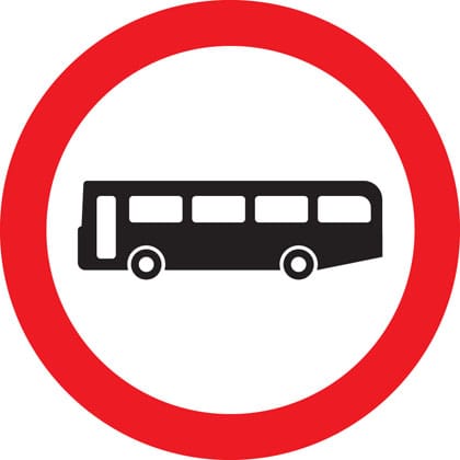 No buses (over 8 passenger seats) - Image 1