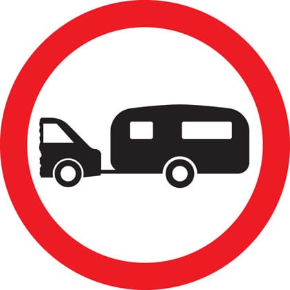 No towed caravans - Image 1