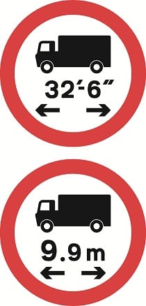 No vehicle or combination of vehicles over length shown - Image 1