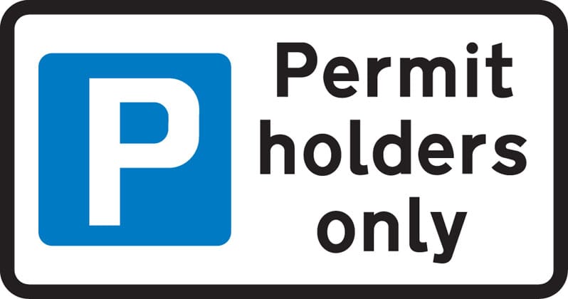 Parking restricted to permit holders - Image 1