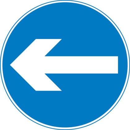 Turn left (right if symbol reversed) - Image 1
