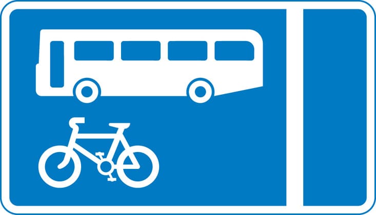 With-flow bus and cycle lane - Image 1