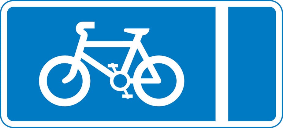 With-flow pedal cycle lane - Image 1