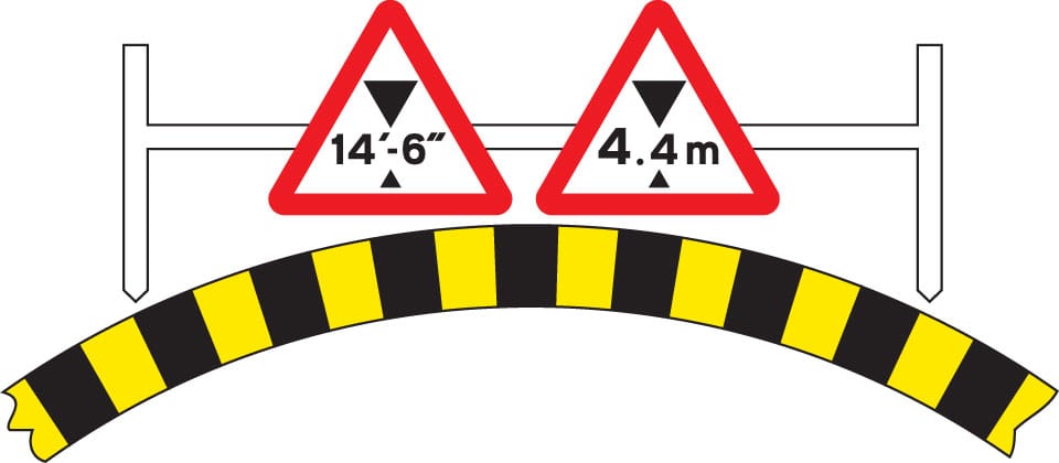 Available width of headroom indicated - Image 1